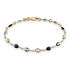 Damen Armband 18 Karat Vergoldet Multicolour Steine Blau Ilvaae - Armbänder Damen | OROVIVO