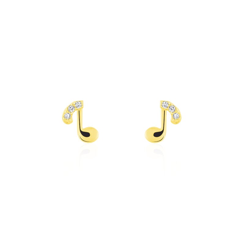 Boucles D'oreilles Or Jaune Xavierine Oxydes - Spannringe Damen | OROVIVO