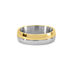BOND Unisex Ring Edelstahl Bicolor Gold/Silber B 6 mm