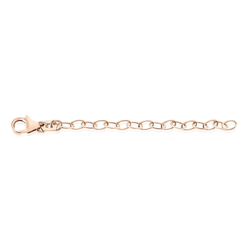 Verlängerungskette Panzerkette Silber 925 Rosé - Schmuck mit Stein Damen | OROVIVO