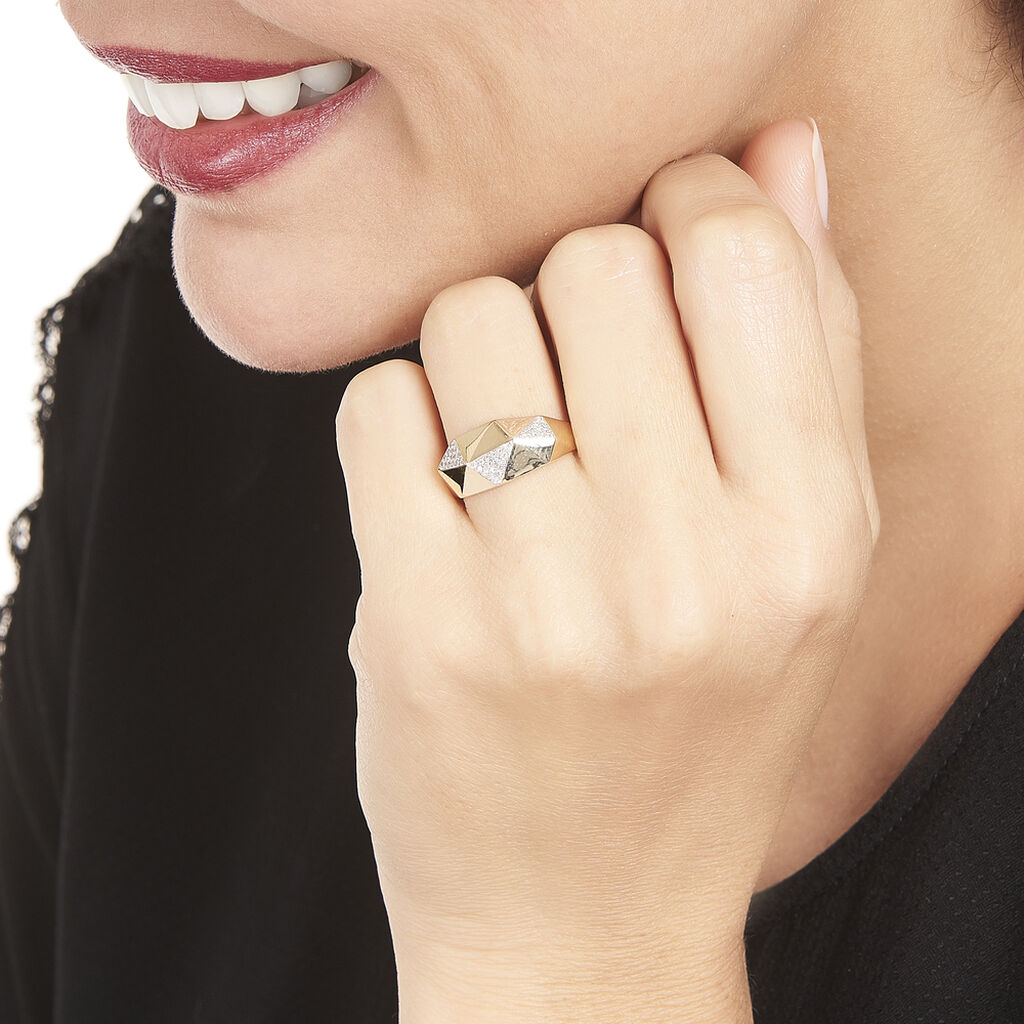 Bague Lizia Or Jaune Diamant - Spannringe Damen | OROVIVO