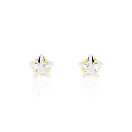 Damen Ohrstecker Gold 375 Zirkonia Stern 5mm - Ohrstecker Damen | OROVIVO