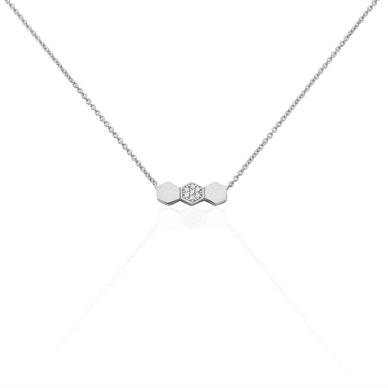 Collier Onaissa Argent Blanc Oxyde De Zirconium - Spannringe Damen | OROVIVO