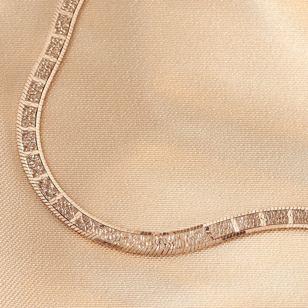 Damen Schlangenkette Silber 925 Vergoldet Bicolor Nuri - Halsketten Damen | OROVIVO