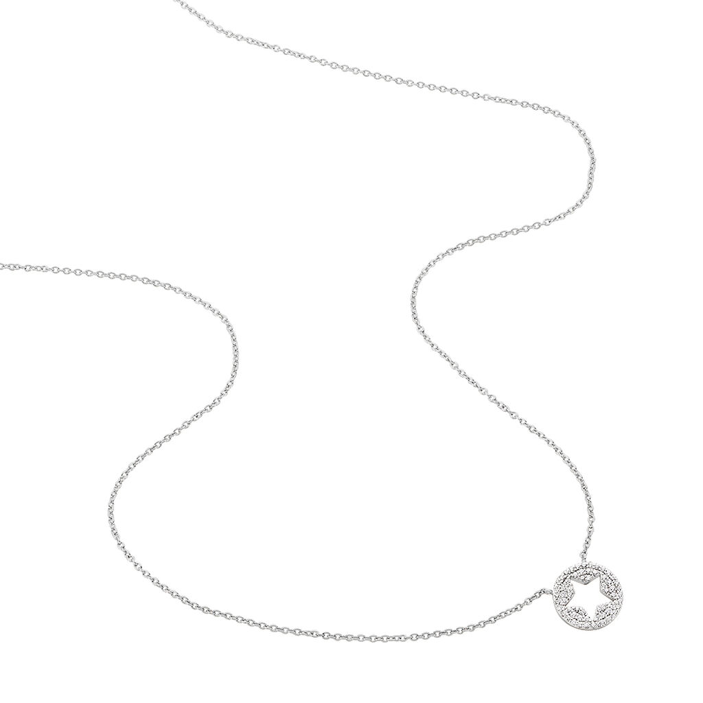 Damen Halskette Silber 925 Zirkonia Stern - Halsketten Damen | OROVIVO