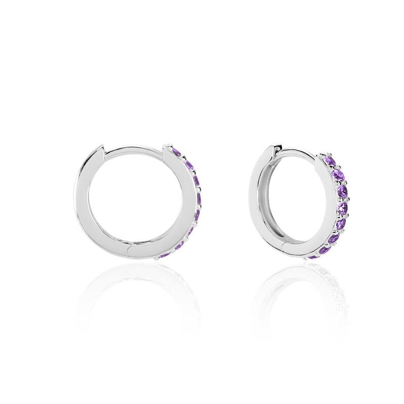 Créoles Argent Weiss Oxyde De Zirconium - Spannringe Damen | OROVIVO