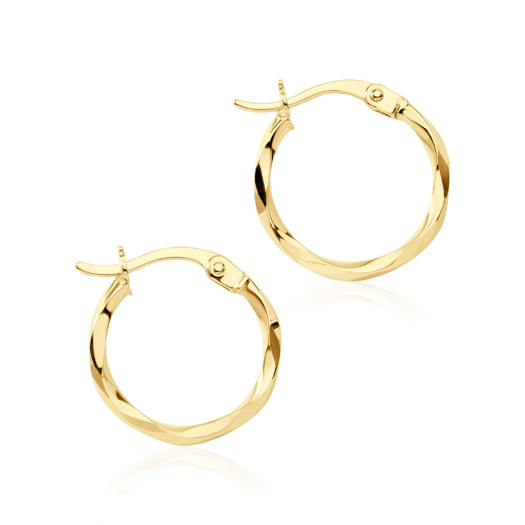 Elise Damen Creolen Gold 375 (9 Karat)