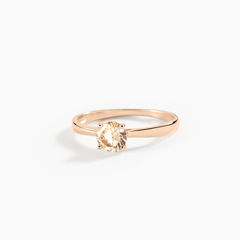 Bague Elyana Argent Rose Oxyde De Zirconium - Spannringe Damen | OROVIVO