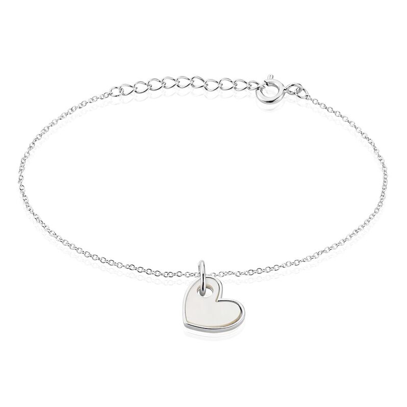 Bracelet Charla Argent Weiss Nacre - Spannringe Damen | OROVIVO