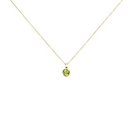 Damen Halskette Gold 375 Peridot Soleia - L 45cm - Ketten mit Anhänger Damen | OROVIVO