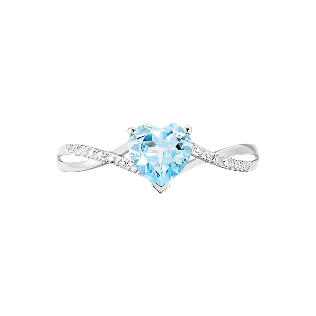 Bague Or Weiss Clothilde Topaze Et Oxydes - Spannringe Damen | OROVIVO