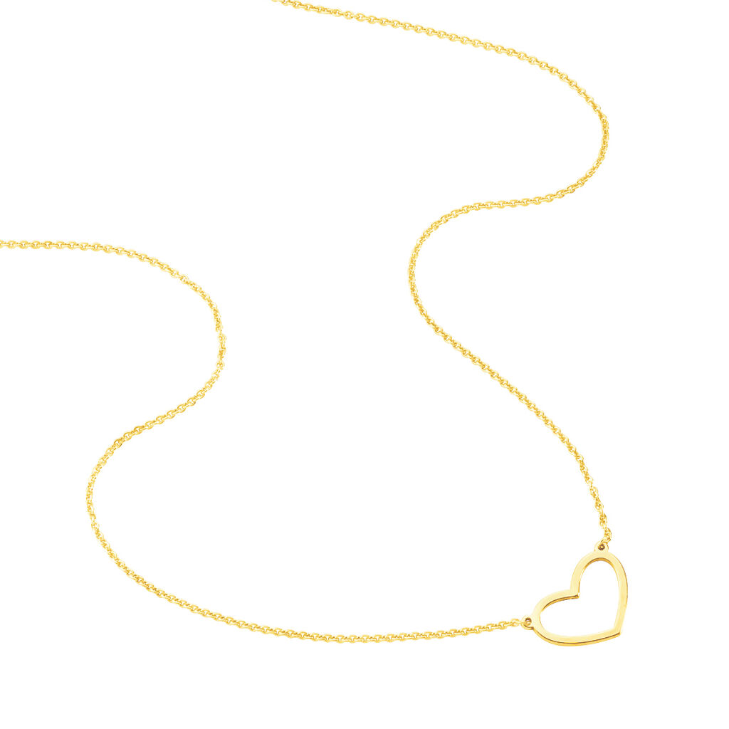 Damen Halskette Silber 925 Vergoldet Herz -  Damen | OROVIVO
