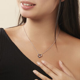Damen Halskette Silber 925 Diamant 0,006ct - Herzketten Damen | OROVIVO