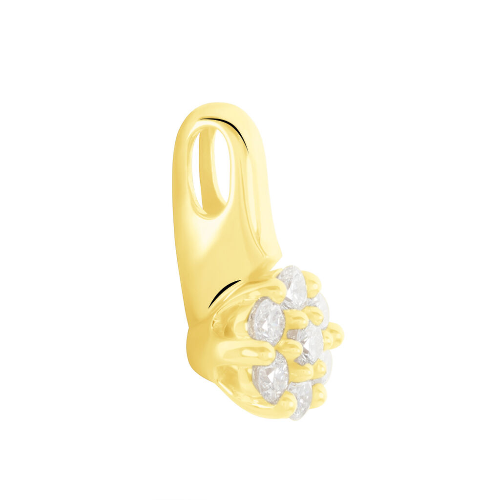 Damen Anhänger Gold 585 Rund Weiß Carocla - Schmuckanhänger Damen | OROVIVO