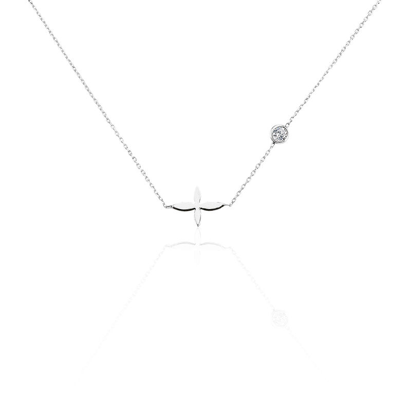 Collier Rosalia Argent Blanc Oxyde De Zirconium - Spannringe Damen | OROVIVO