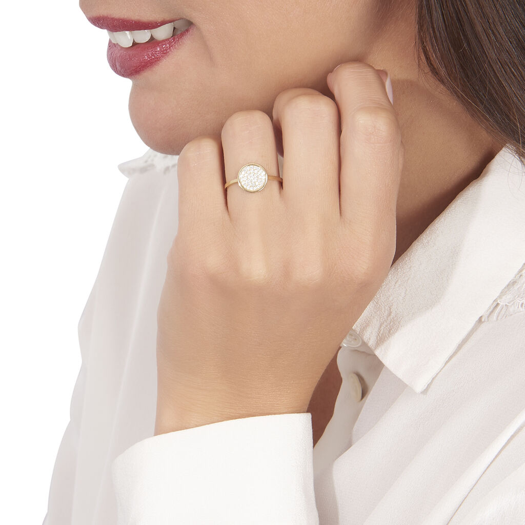 Bague Or Jaune Arina Oxydes - Spannringe Damen | OROVIVO