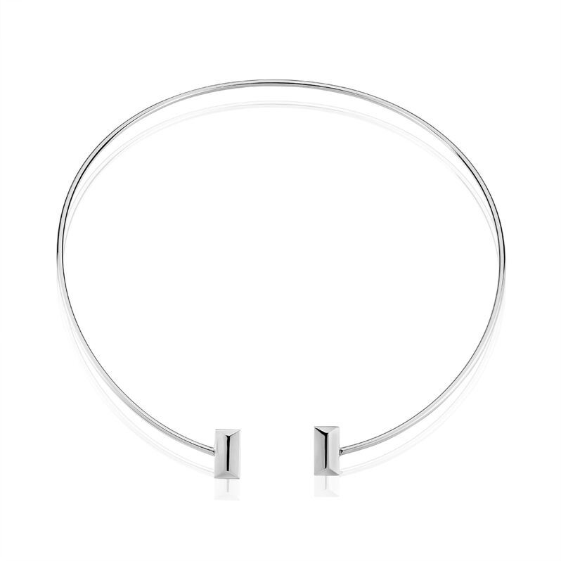 Collier Jonc Acier Blanc - Spannringe Damen | OROVIVO