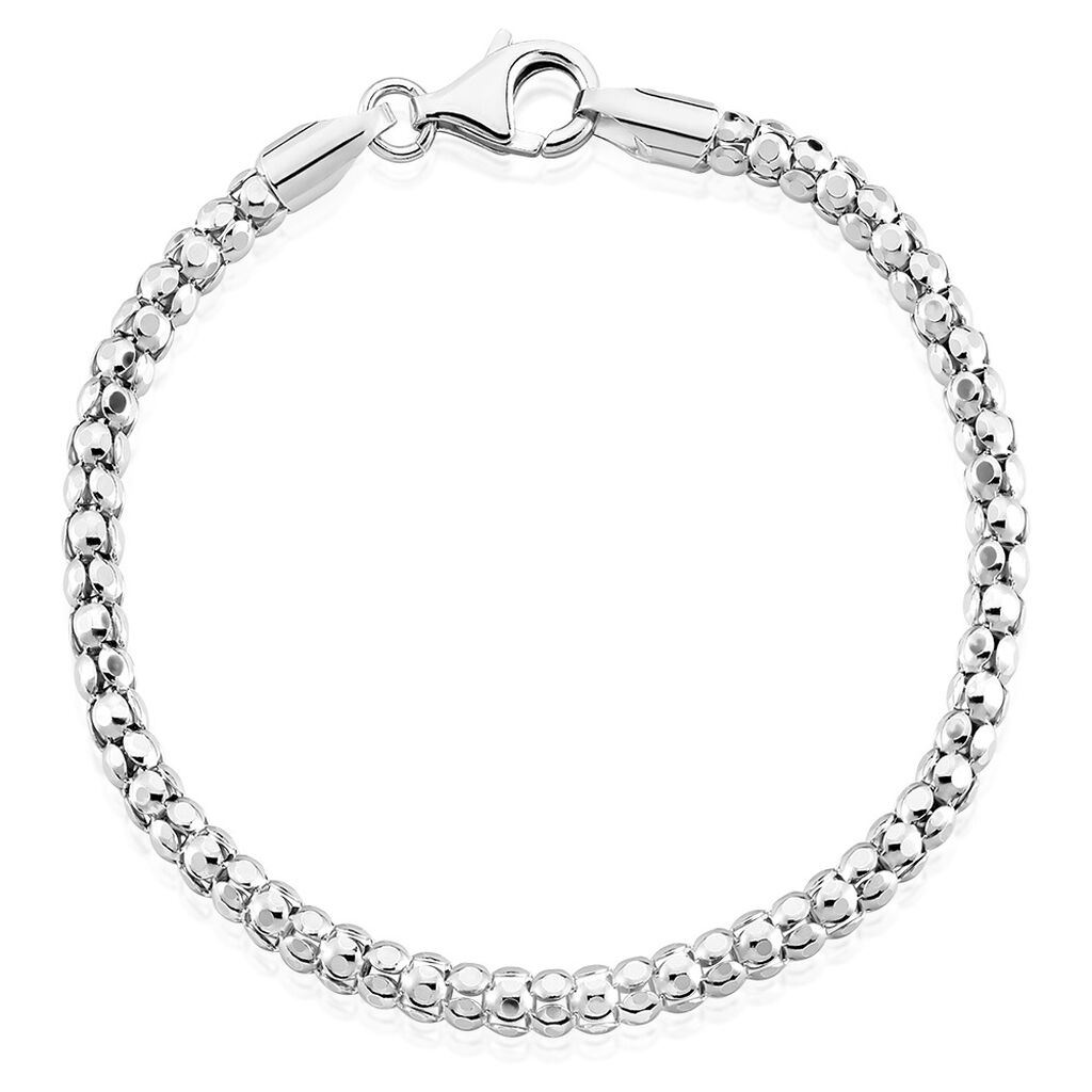 AUBRIELLE Damen Armkette Silber Silber 925 B 4 mm, Armkette ohne Stein