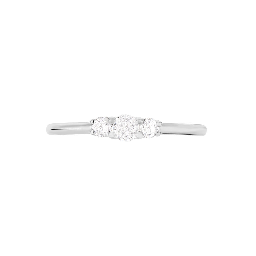 Damen Ring Weißgold 375 Diamant 0,25ct Sabine 1  - Hochzeitsringe Damen | OROVIVO