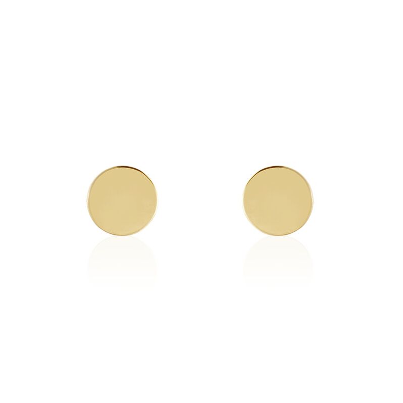 Damen Ohrstecker Gold 375 Kreis Plättchen Vajessa - Ohrstecker Damen | OROVIVO
