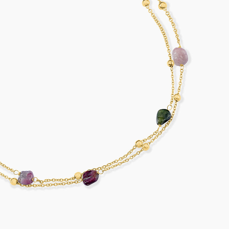 Collier Acier Jaune Tourmaline - Spannringe Damen | OROVIVO