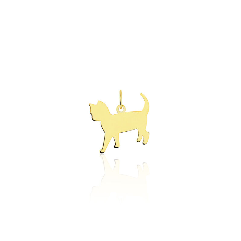 Pendentif Egee Chat Or Jaune - Spannringe Familie | OROVIVO