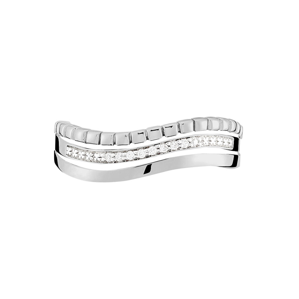 Bague Maisy Or Blanc Diamant - Spannringe Damen | OROVIVO