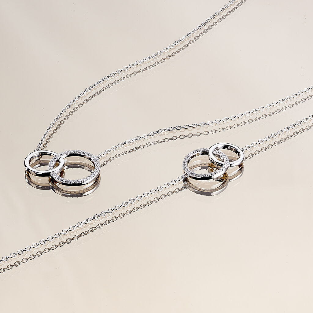 Damen Halskette Silber 925 Zirkonia Valeriana - Halsketten Damen | OROVIVO