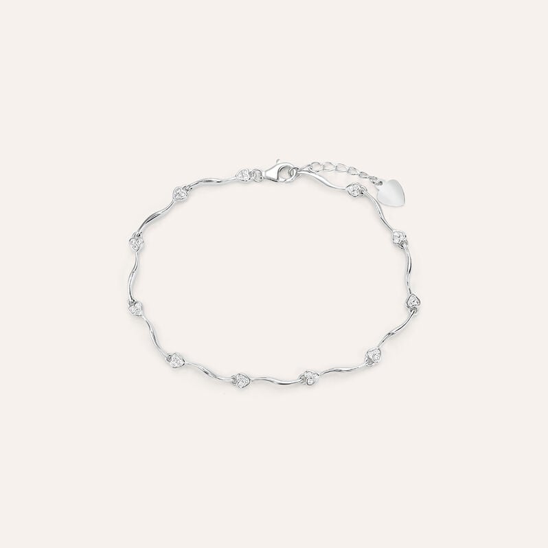 Bracciale Silver Elegance Argento Rodiato Cubic Zirconia - Spannringe Damen | OROVIVO