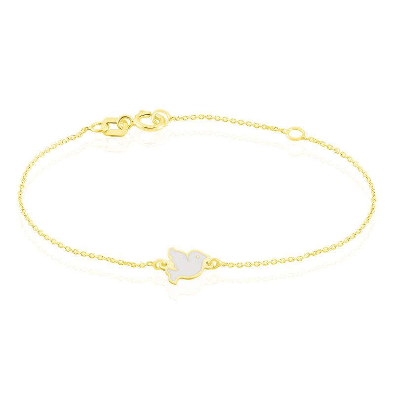 Bracelet Or Jaune Theoxenna Colombe - Spannringe Kinder | OROVIVO