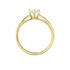 Sonate Damen Ring Gold 750 (18 Karat) Synthetischer Diamant Wei&szlig; 0,52 ct