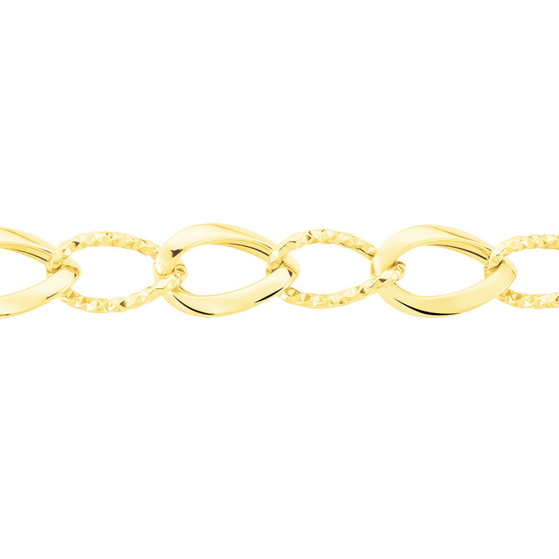 Collier Joice Maille Alternée Et Godronne Or Jaune - Spannringe Damen | OROVIVO