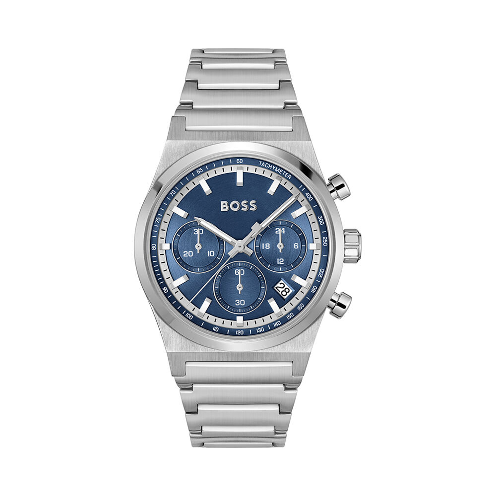 🦚 HUGO BOSS Herrenuhr 1514250 Quarz, Uhr ohne Stein