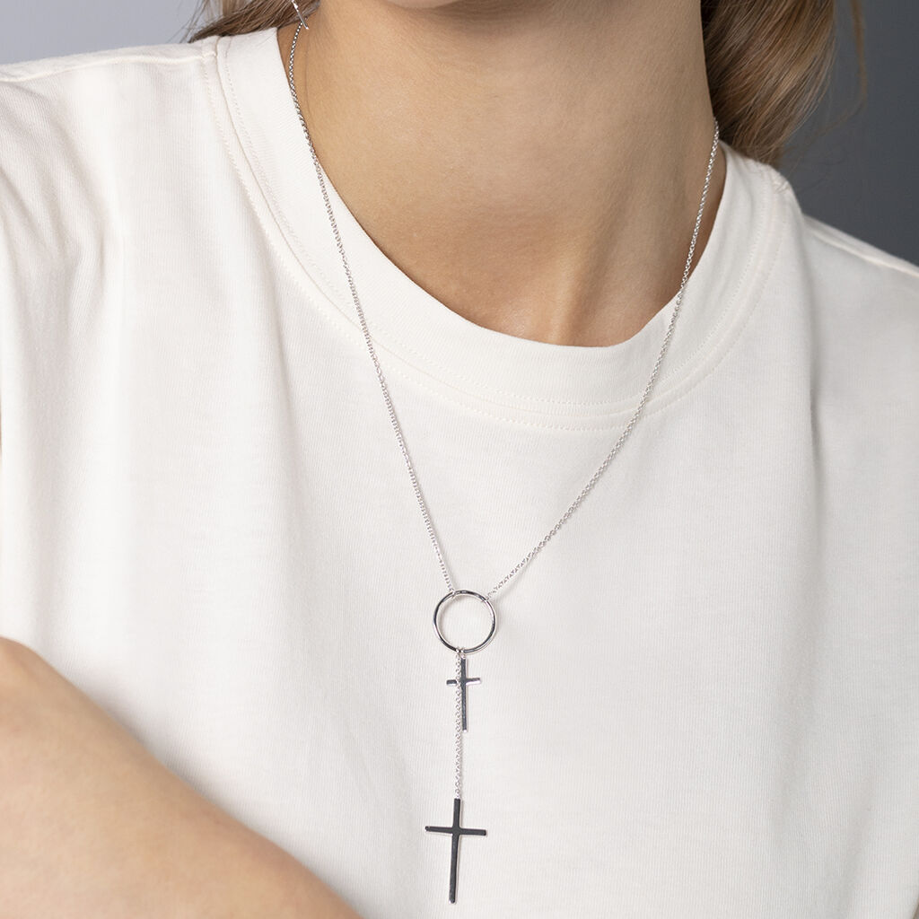 Damen Halskette Silber 925 Kreuz - Halsketten Damen | OROVIVO