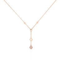 Damen Halskette Silber 925 Rosé Vergoldet