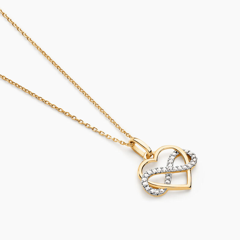 Collier Lachina Or Bicolore Oxyde De Zirconium - Spannringe Damen | OROVIVO
