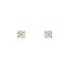 Illusion Damen Ohrstecker Gold 375 (9 Karat) Diamant Wei&szlig; 0,1 ct