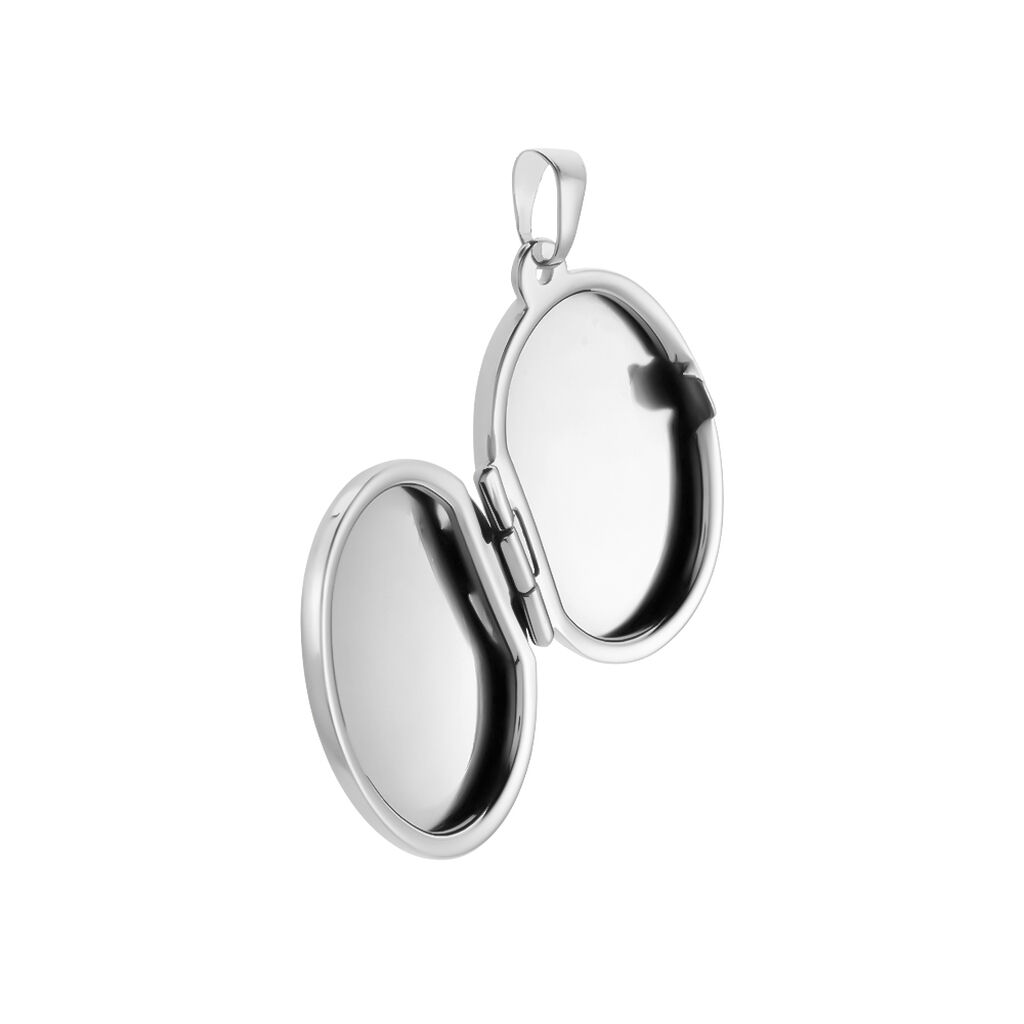 Anhänger Silber 925 Medaillon Blume - Anhänger mit Gravur Damen | OROVIVO