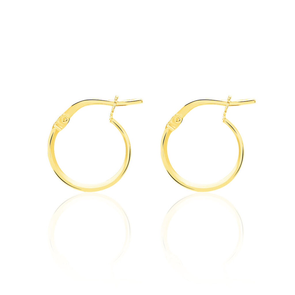 Damen Creolen Gold 375 Facettiert - Creolen Damen | OROVIVO