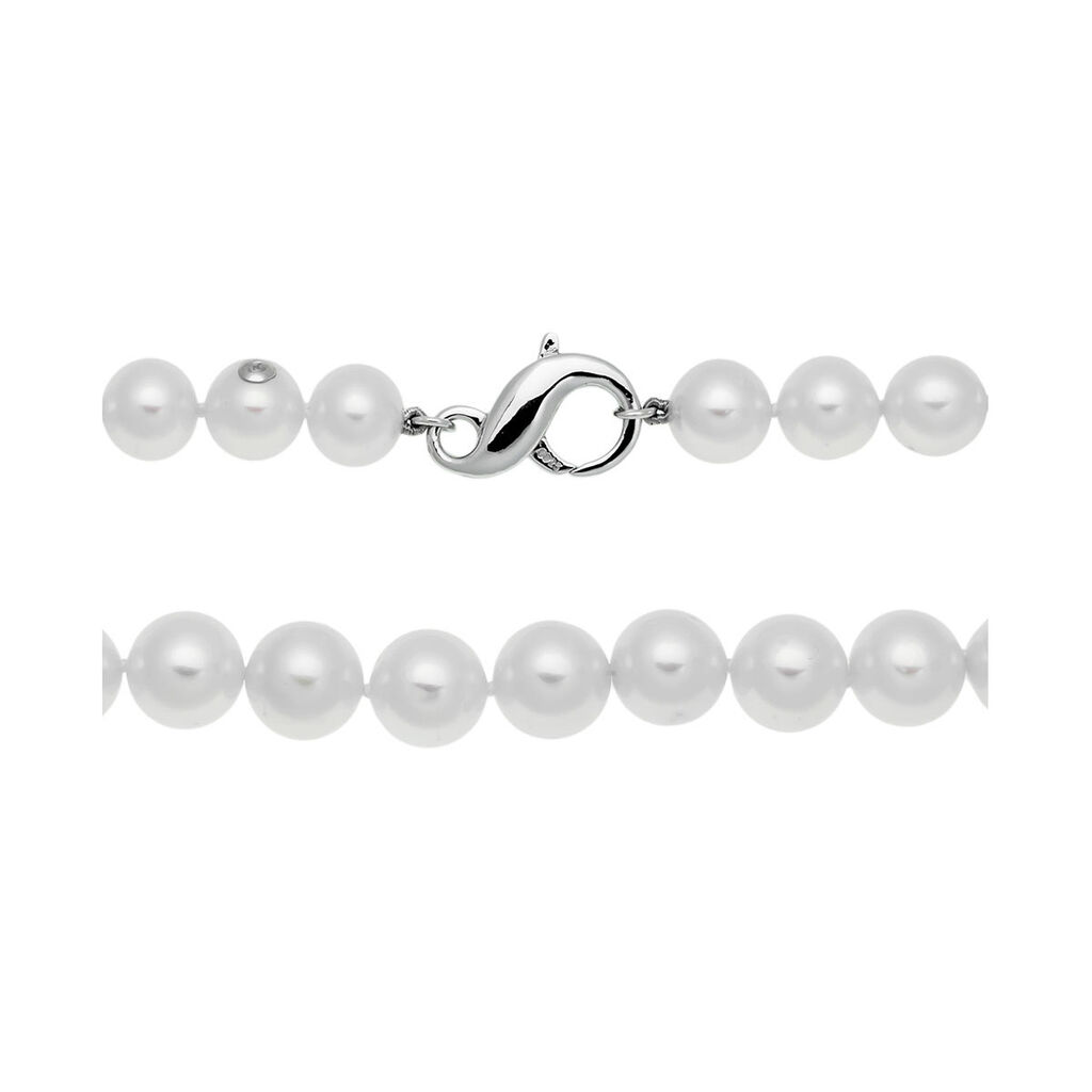 Damen Collier Silber 925 Zuchtperlen 8-9mm - Halsketten Damen | OROVIVO
