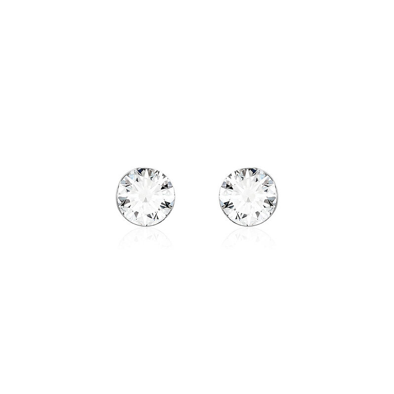 SHANNON Damen Ohrstecker Weißgold 585 (14 Karat) Synthetischer Diamant Weiß 0,51 ct - Ohrstecker Damen | OROVIVO