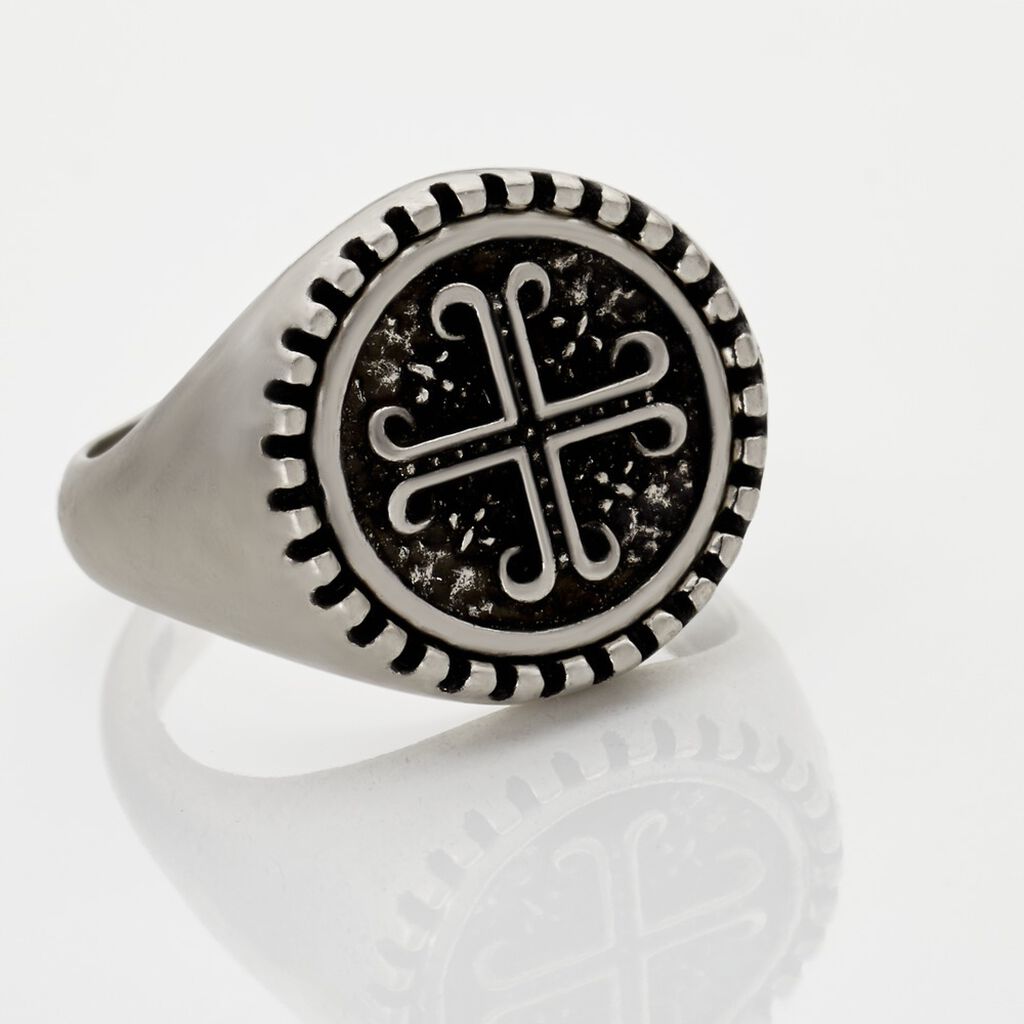 LEON Herren Ring Edelstahl