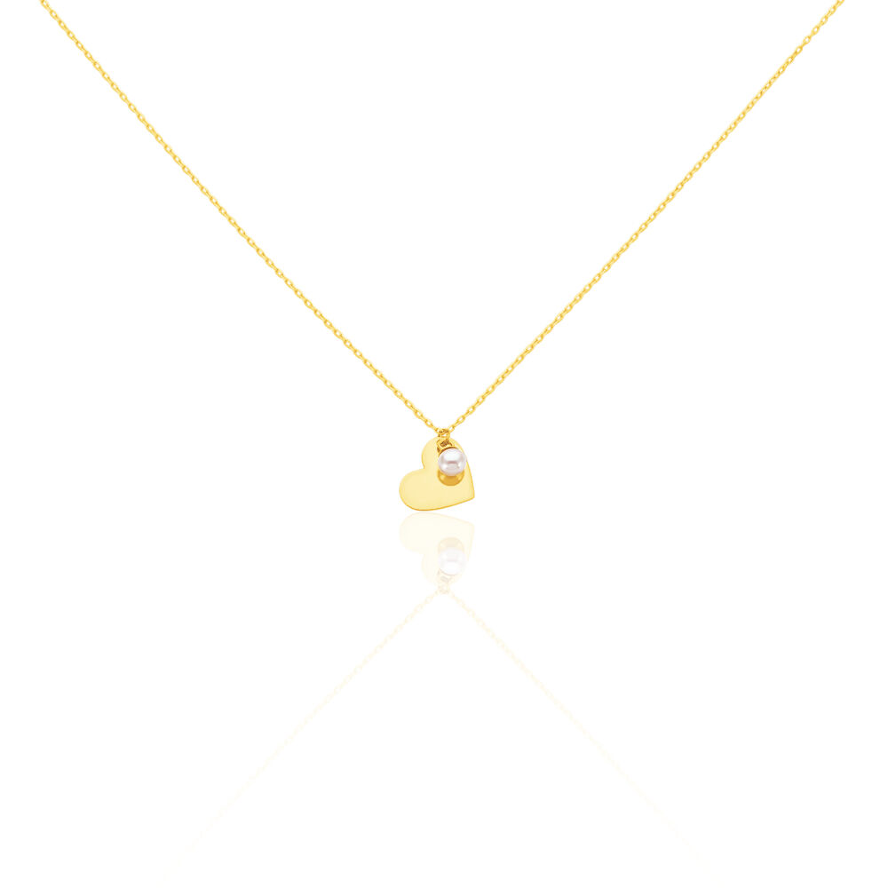 14 Karat Gold Perlenkette Für Frauen – Echtgold Mit Süßwasser-Zuchtperle, Verstellbar 40–45 Cm, Geschenkbox!