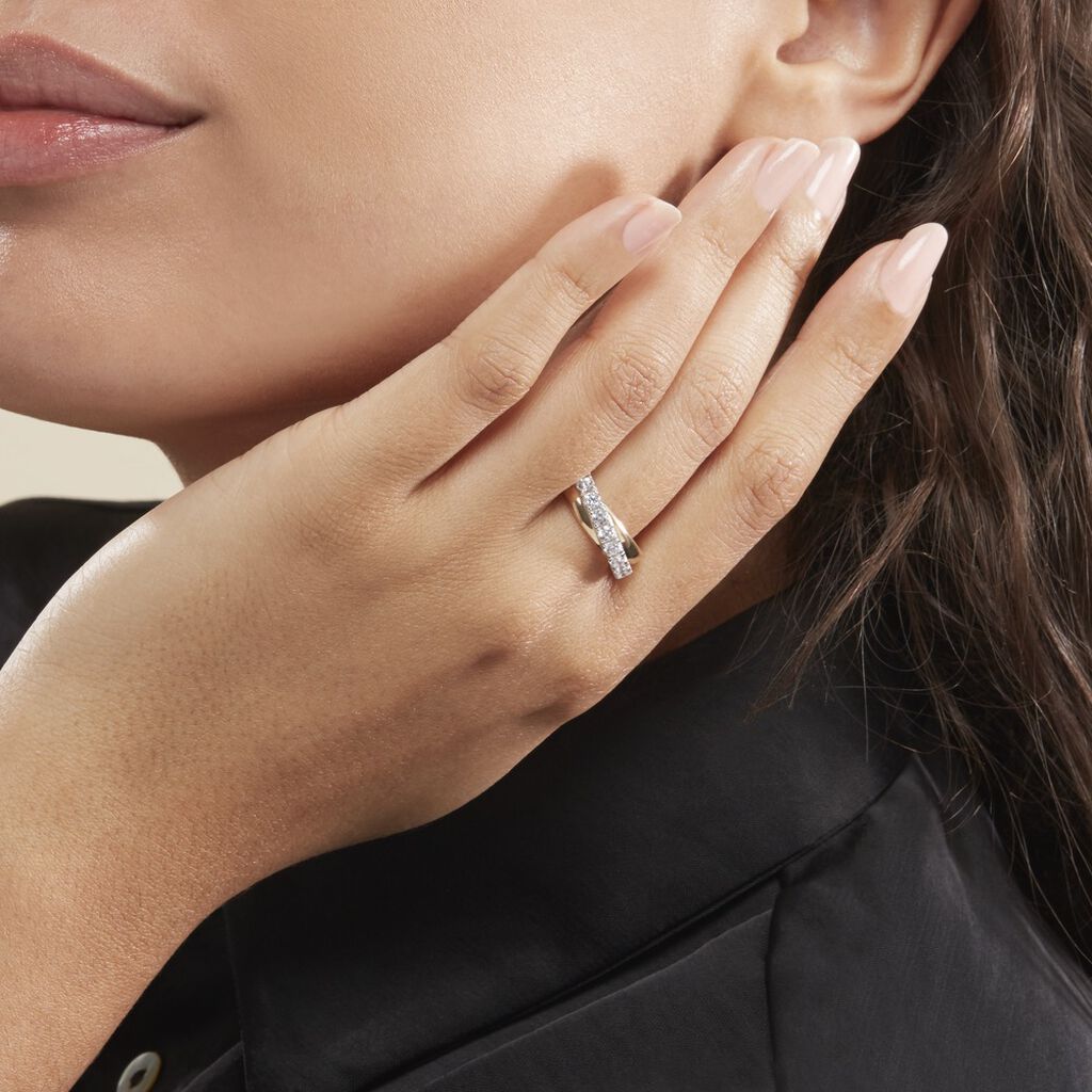 Damenring Gold 375 Zirkonia Elenor  - Ringe mit Stein Damen | OROVIVO