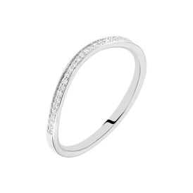 Damenring Weißgold 375 Diamant 0,1ct  - Ringe mit Edelsteinen Damen | OROVIVO