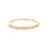 MERCY Damen Ring Gold 585 (14 Karat) Synthetischer Diamant Wei&szlig; 0,14 ct