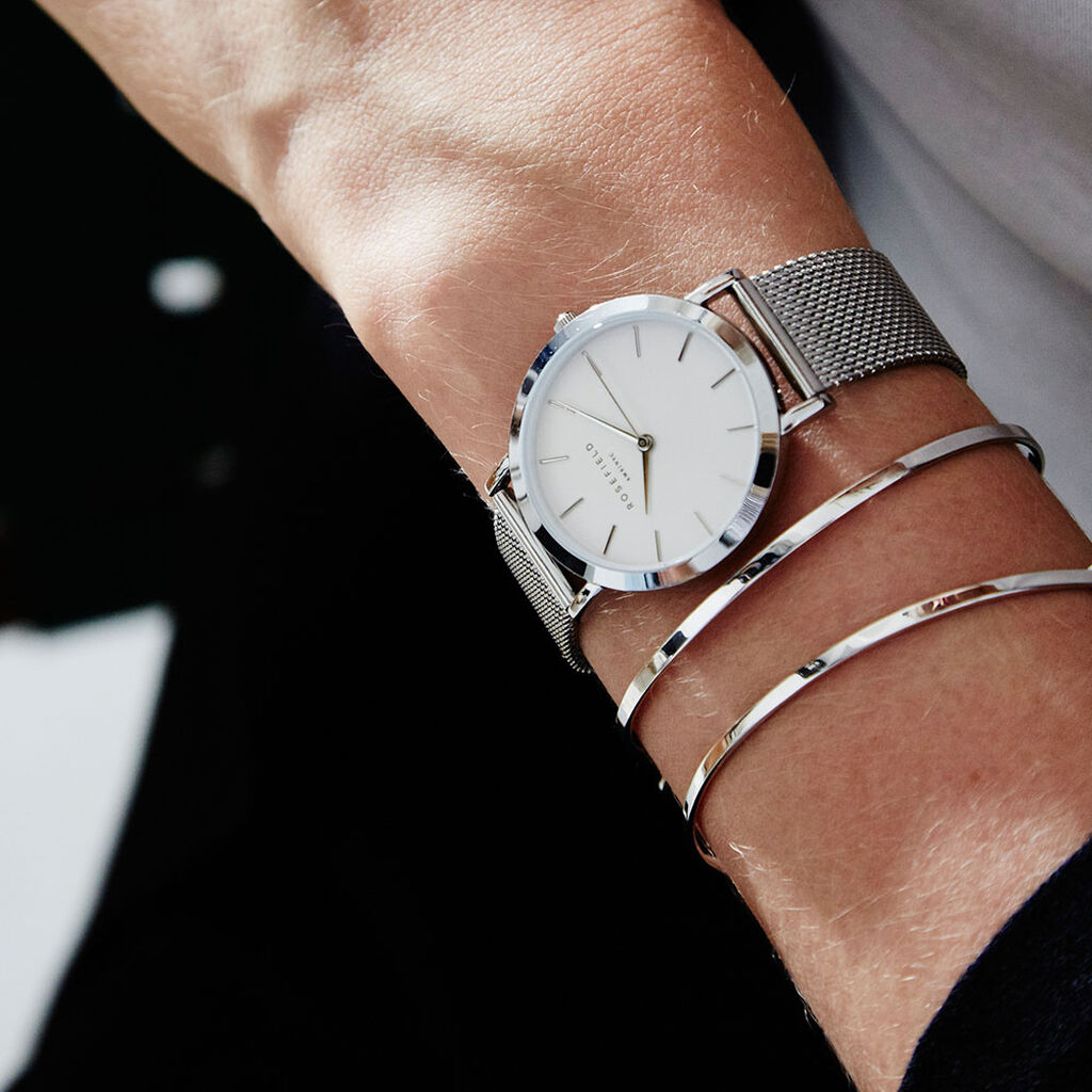 Montre Rosefield The Tribeca Blanc - Spannringe Damen | OROVIVO