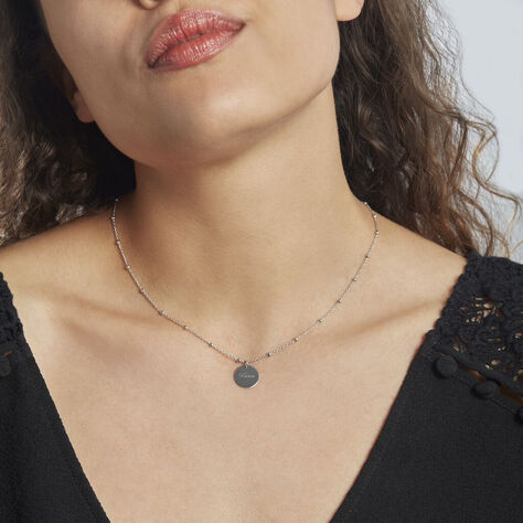Damen Halskette Silber 925 Zirkonia Kreis - Halsketten Damen | OROVIVO