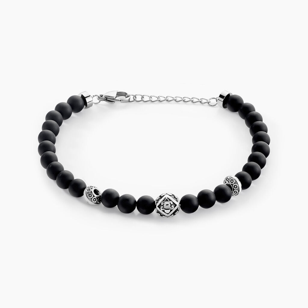 Bracelet Boules Acier Gris Labhras - Spannringe Herren | OROVIVO