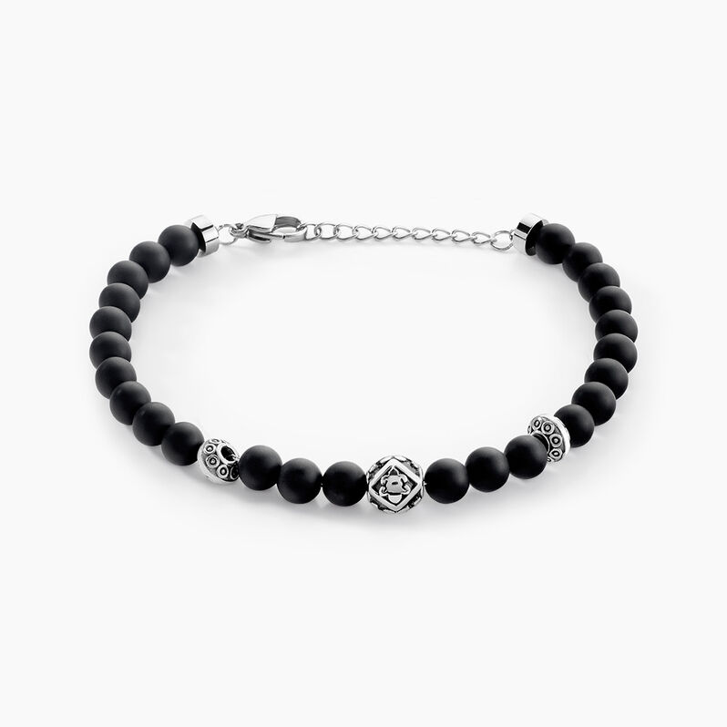Bracelet Boules Acier Gris Labhras - Spannringe Herren | OROVIVO